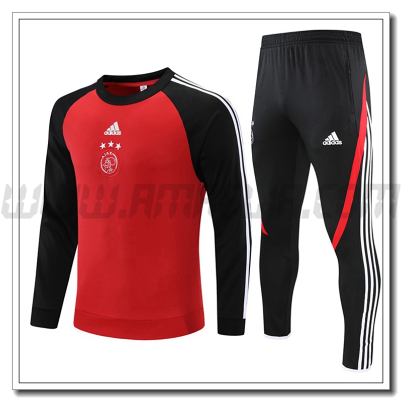 Tuta Allenamento AFC Ajax Bambino Rosso/Nero 2021 2022