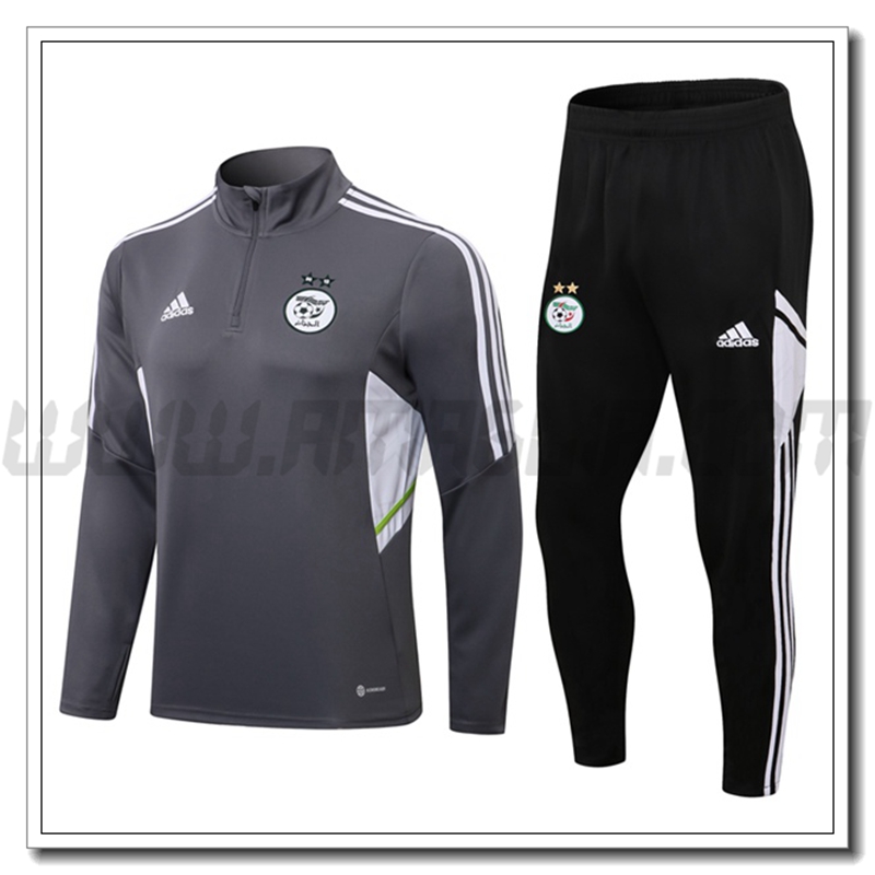 Tuta Allenamento Algeria Bambino Grigio/Bianco 2021 2022