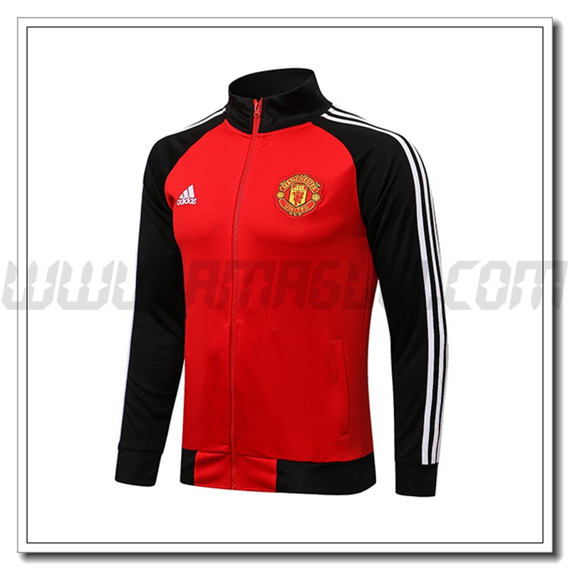 Giacca Calcio Manchester United Rosso/Nero 2021 2022