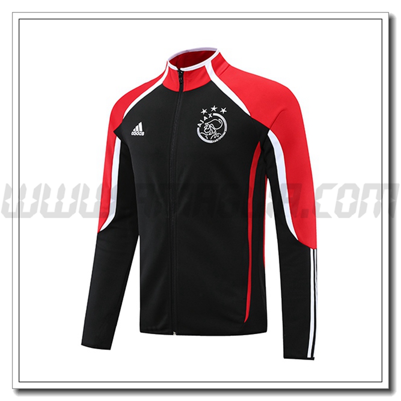 Giacca Calcio AFC Ajax Rosso/Nero 2021 2022