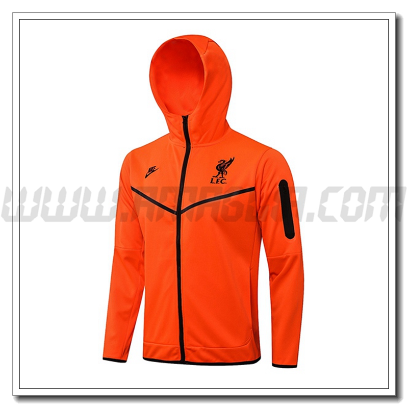 Giacca con Cappuccio FC Liverpool Rosso 2021 2022