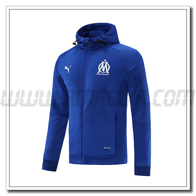 Giacca con Cappuccio Marsiglia OM Blu Marino 2021 2022