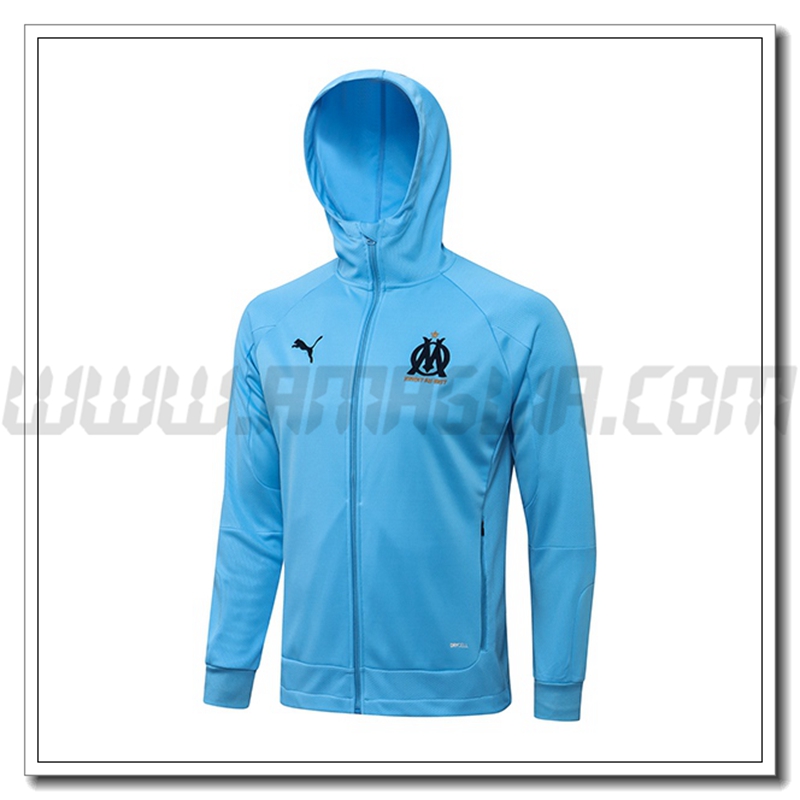 Giacca con Cappuccio Marsiglia OM Blu 2021 2022
