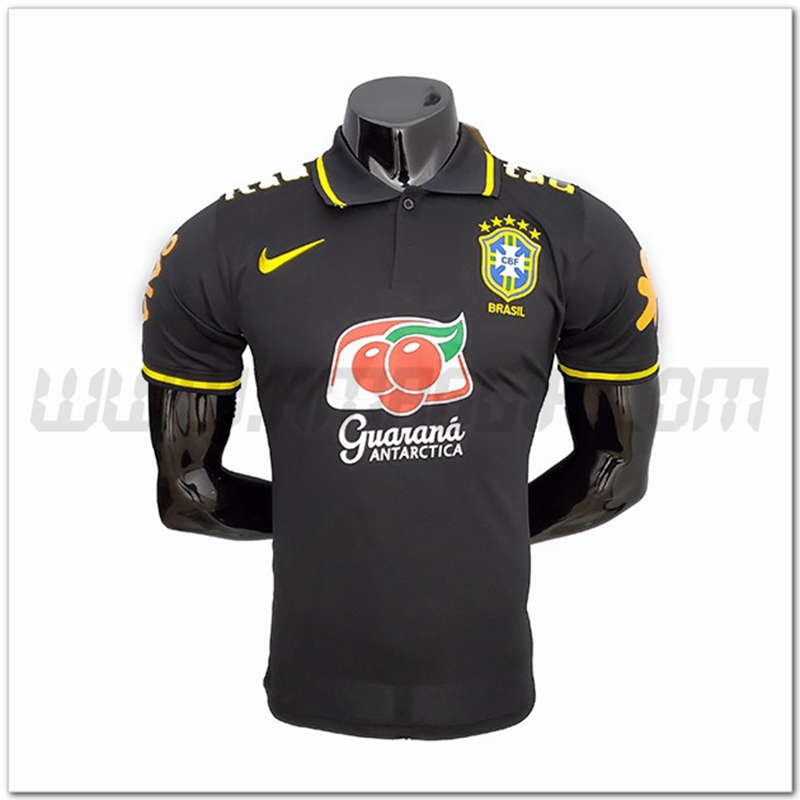 Maglia Polo Brasile Nero 2021 2022