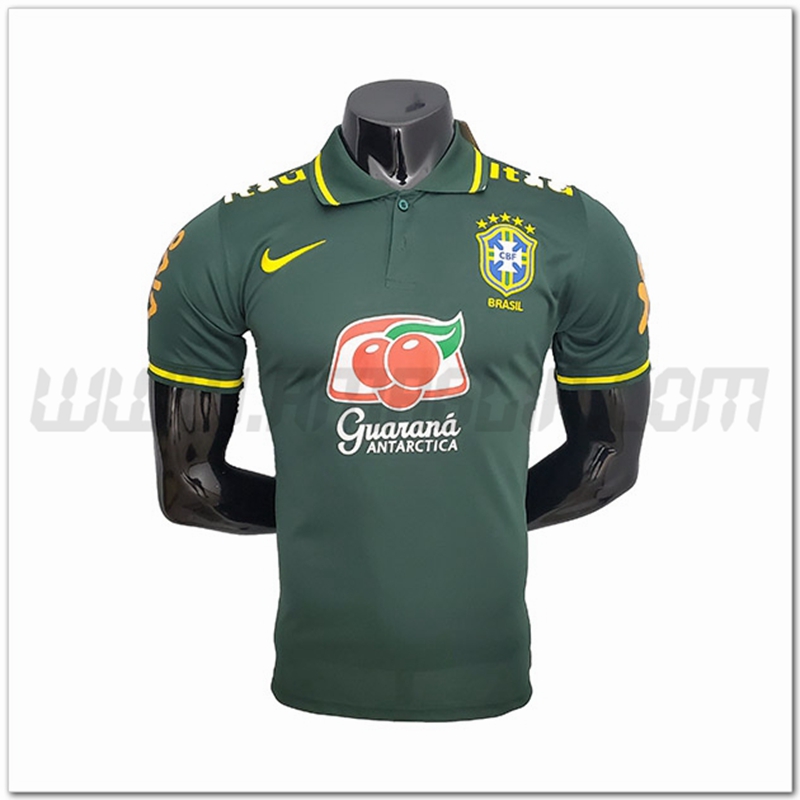 Maglia Polo Brasile Verde 2021 2022
