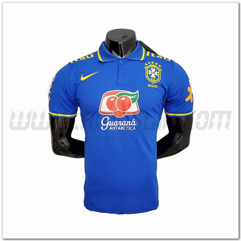 Maglia Polo Brasile Blu 2021 2022
