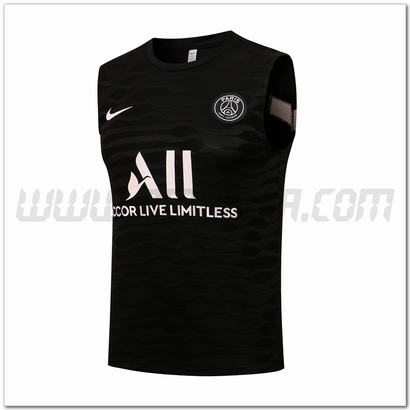 Canotta da Allenamento Jordan PSG Nero 2021 2022