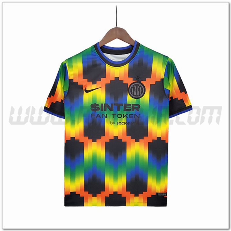 Maglia Allenamento Inter Milan Nero/Blu/Giallo 2022/2023