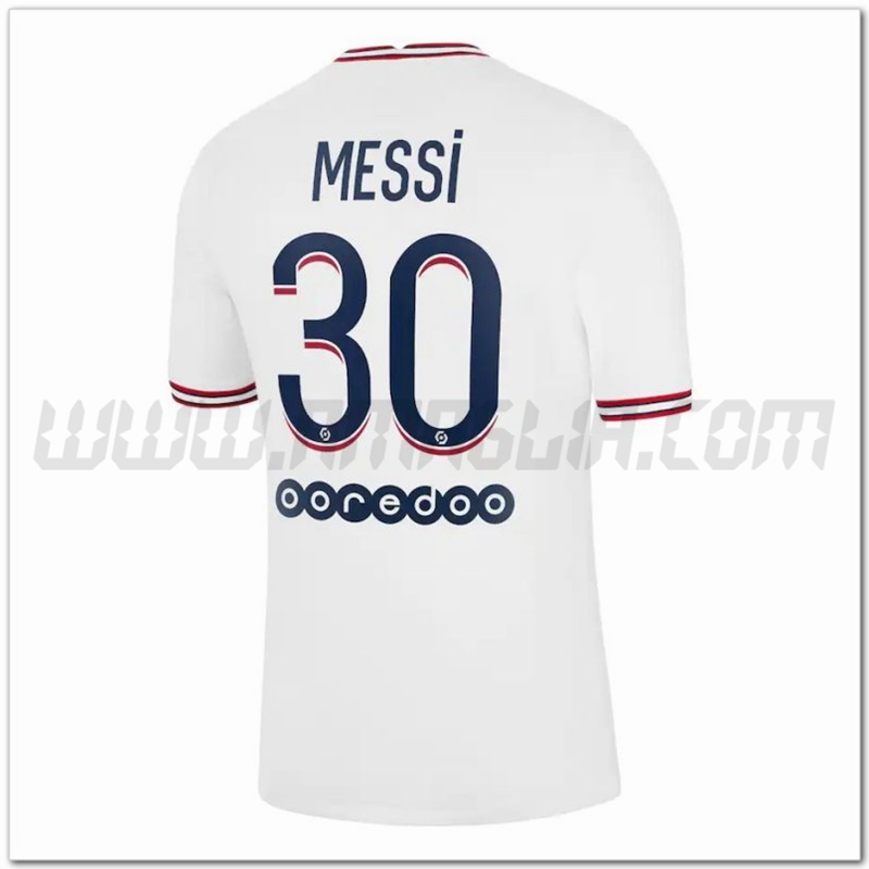 Maglia PSG Jordan Messi 30 Quarto 2021 2022