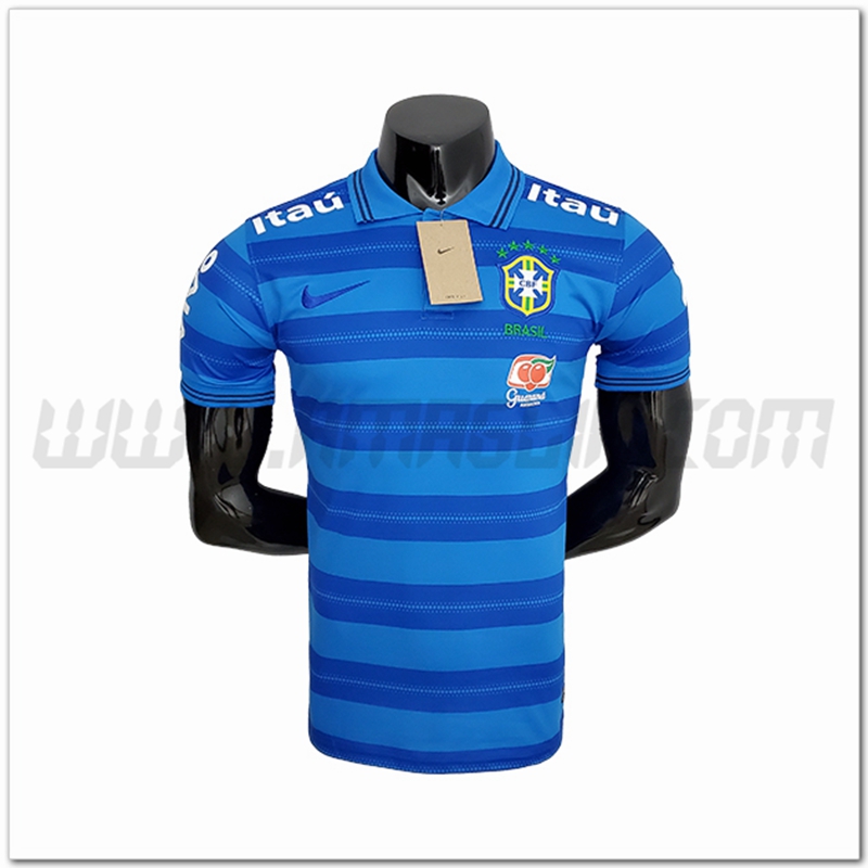 Maglia Polo Brasile Blu 2022 2023