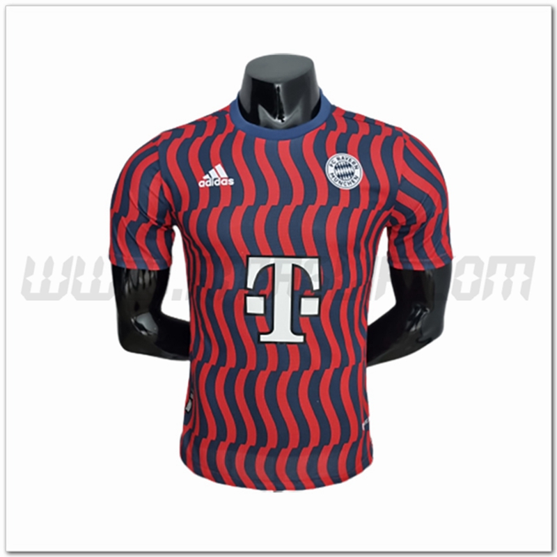 Maglia Allenamento Bayern Monaco Rosso/Blu 2022 2023