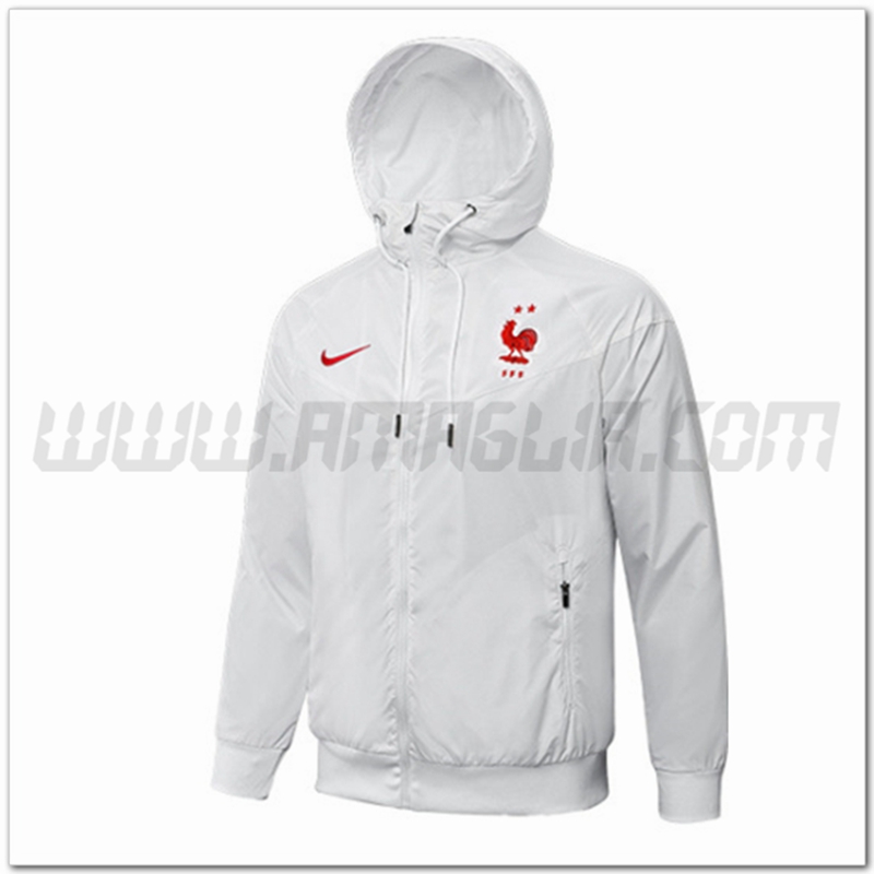 Giacca a Vento Francia Bianco 2022 2023