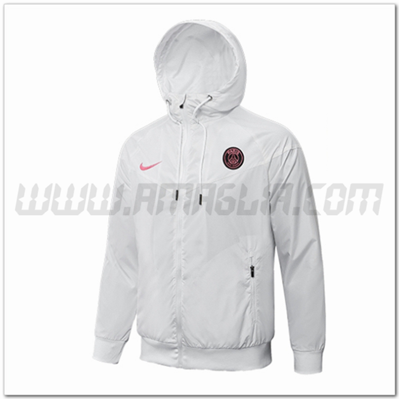Giacca a Vento PSG Bianco 2022 2023