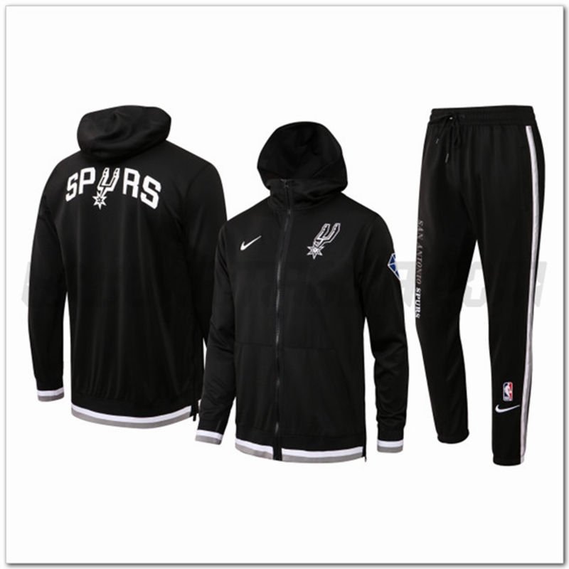 Tuta Allenamento San Antonio Spurs Nero 2022