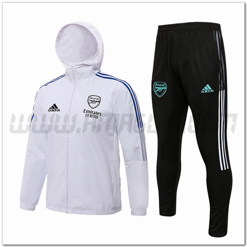 Tuta Giacca a vento Arsenal Bianco 2022 2023