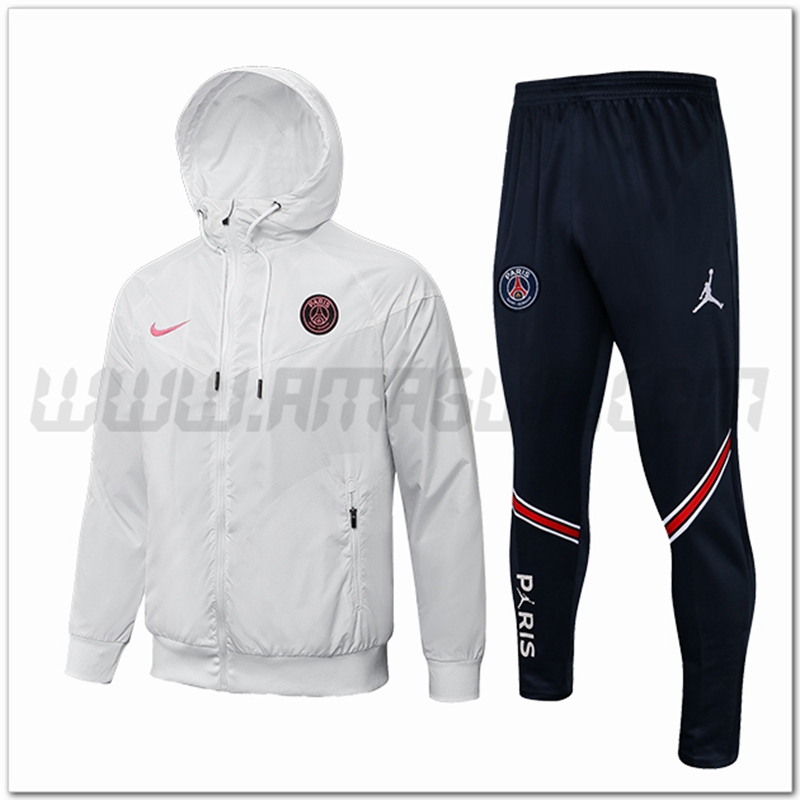 Tuta Giacca a vento PSG Bianco 2022 2023
