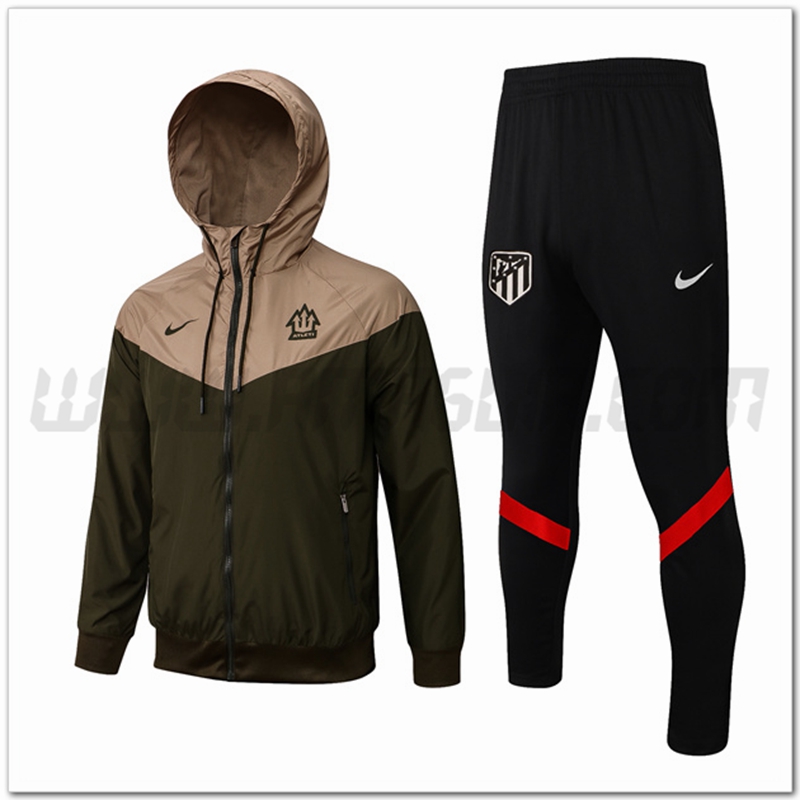 Tuta Giacca a vento Atletico Madrid Verde Fonceanc 2022 2023
