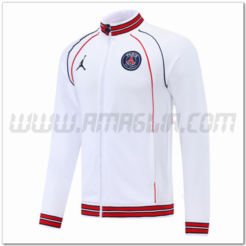 Giacca Calcio Jordan PSG Bianco 2022 2023