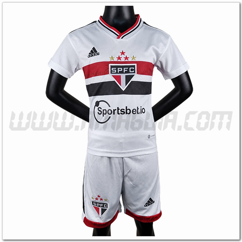 Kit Maglia Sao Paulo FC Bambino Prima 2022 2023
