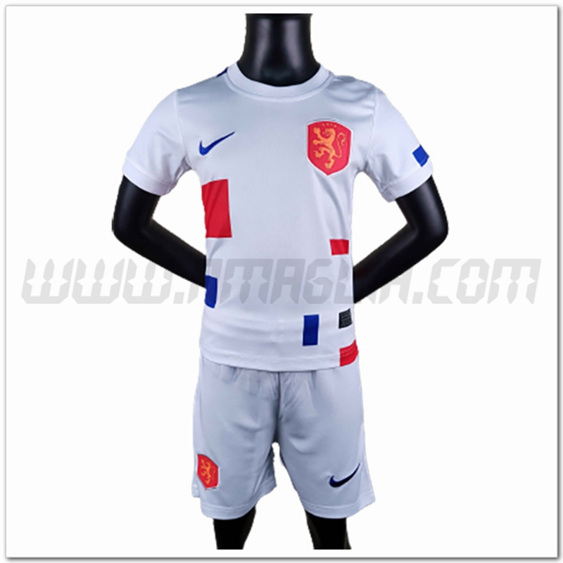 Kit Maglia Paesi Bassi Bambino Seconda 2022 2023