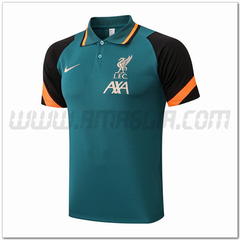 Maglia Polo FC Liverpool Verde 2022 2023