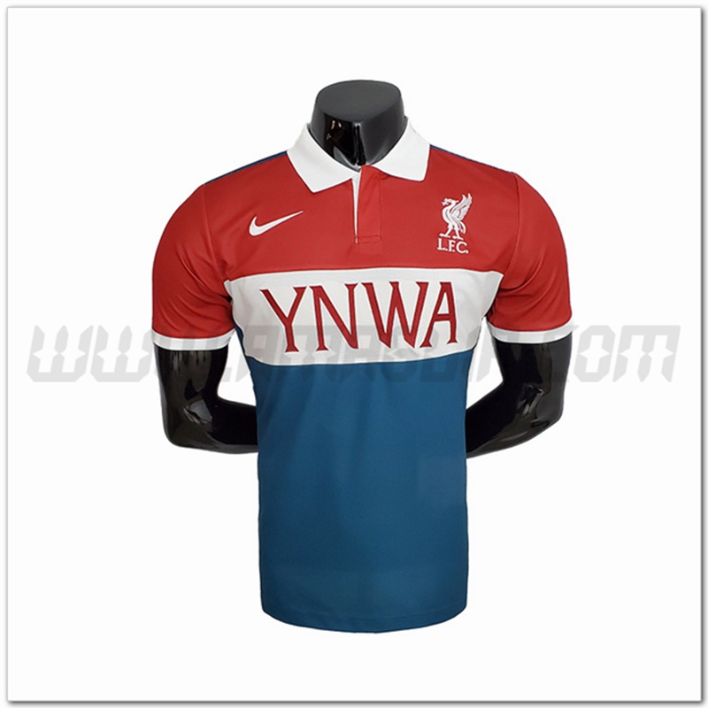 Maglia Polo FC Liverpool Rosso/Bianco/Blu 2022 2023