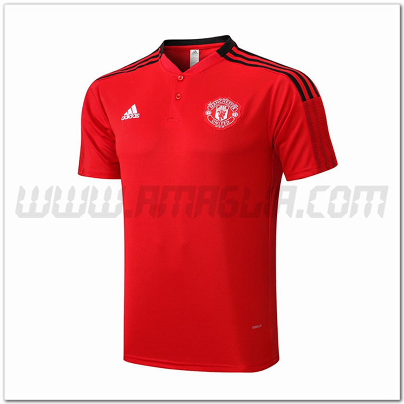 Maglia Allenamento Manchester United Rosso 2022 2023