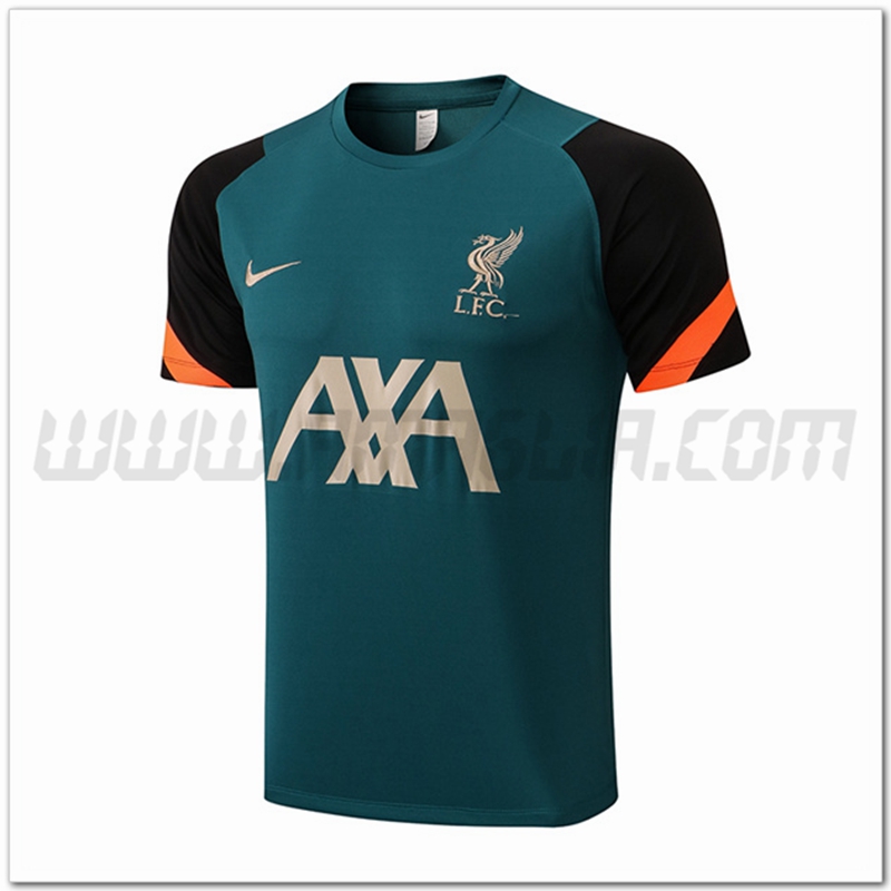Maglia Allenamento FC Liverpool Verde/Nero 2022 2023