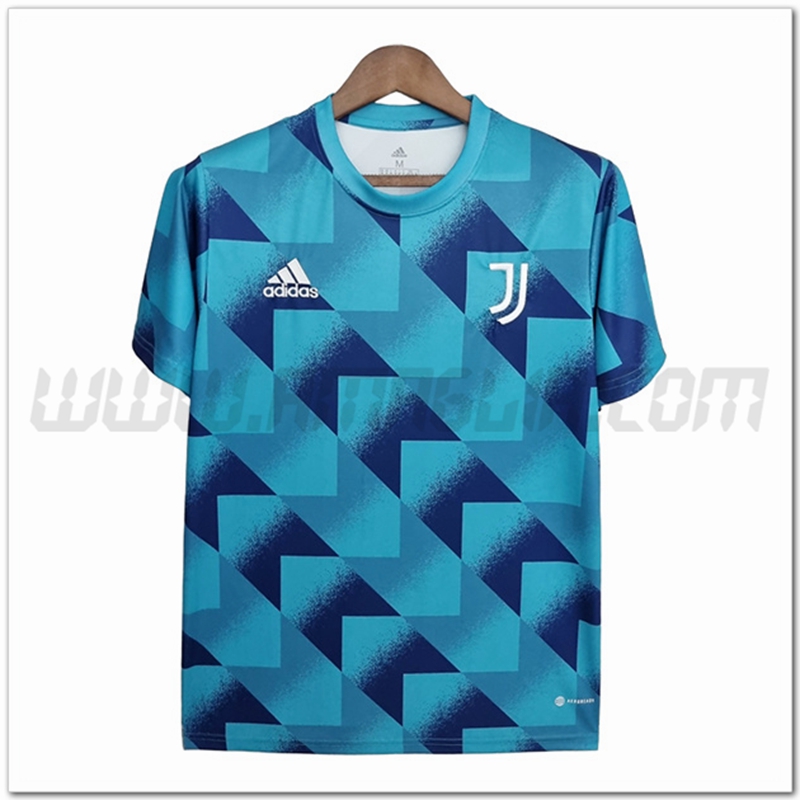 Maglia Allenamento Juventus Blu Motivo geometrico 2022 2023