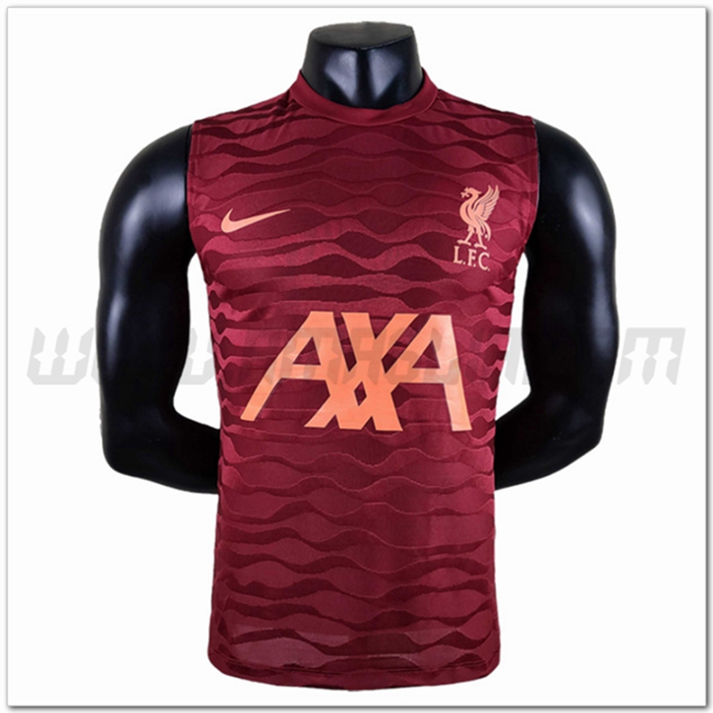 Maglia Allenamento Senza Maniche FC Liverpool Rosso 2022 2023