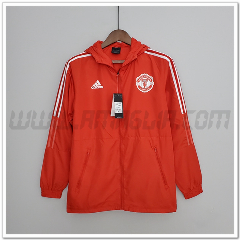 Giacca a Vento Manchester United Rosso 2022 2023