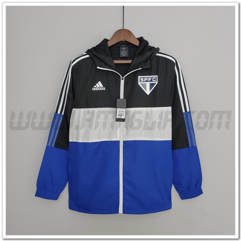 Giacca a Vento Sao Paulo FC Bianco/Blue/Nero 2022 2023