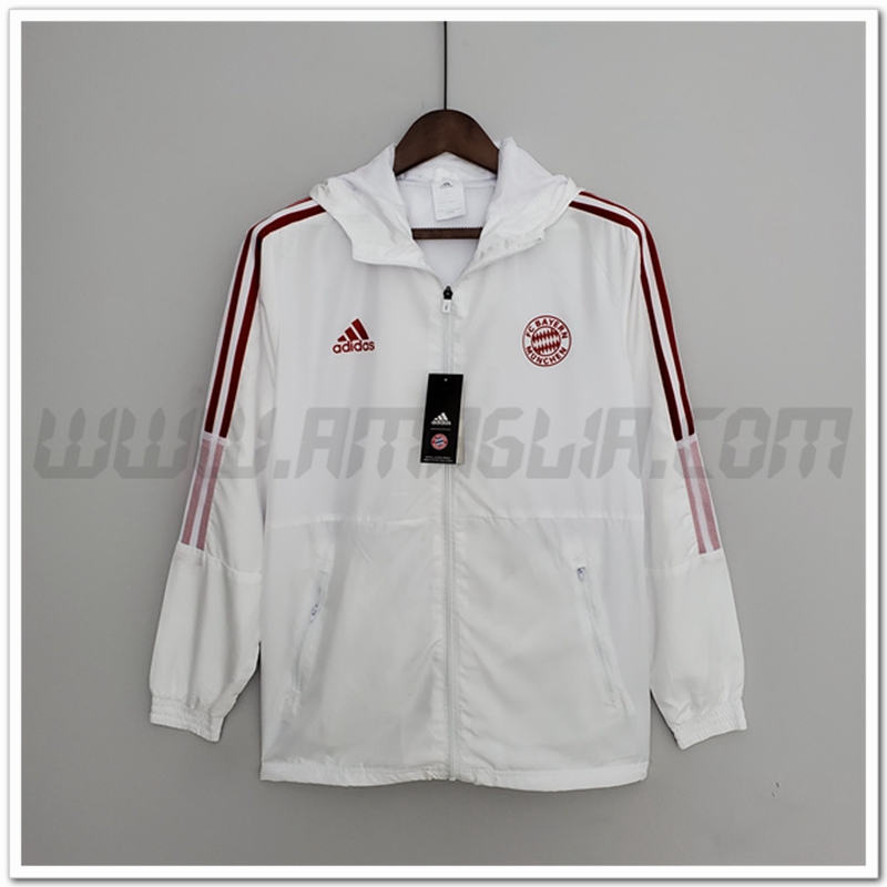 Giacca a Vento Bayern Monaco Bianco 2022 2023