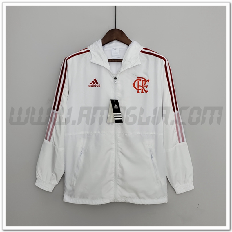 Giacca a Vento Flamengo Bianco 2022 2023