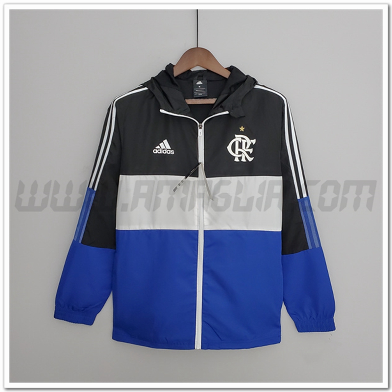 Giacca a Vento Flamengo Bianco/Blue/Nero 2022 2023