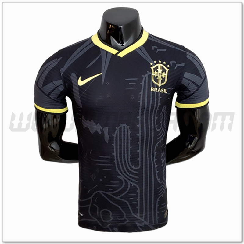 Maglia Squadra Brasile Versione giocatore 2022 2023 Nero
