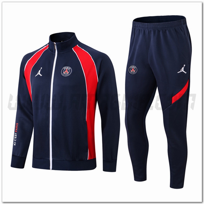 Tuta Allenamento Giacca Jordan PSG Blu marino 2022 2023