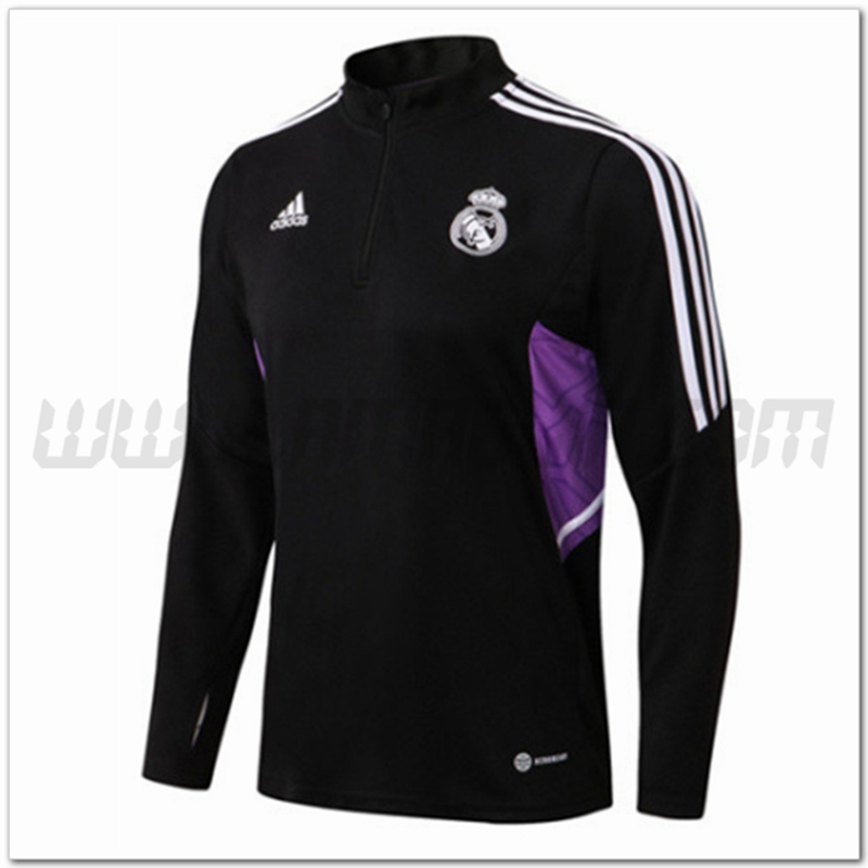 Felpa Allenamento Real Madrid Nero 2022 2023