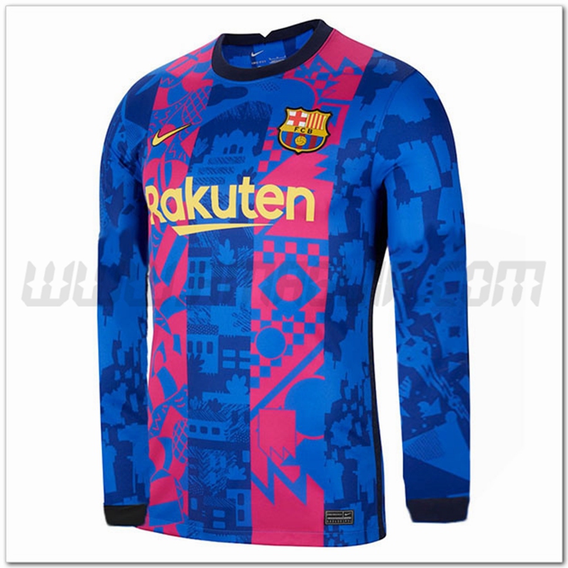 Terza Maglia FC Barcellona Maniche lunghe 2022 2023
