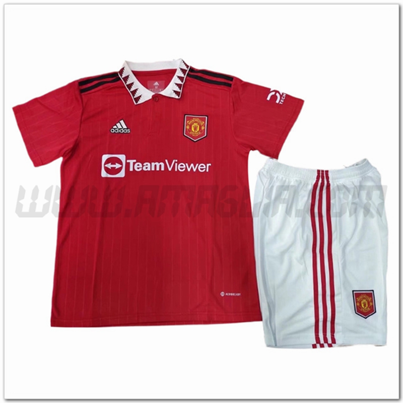 Kit Maglia Manchester United Bambino Prima 2022 2023