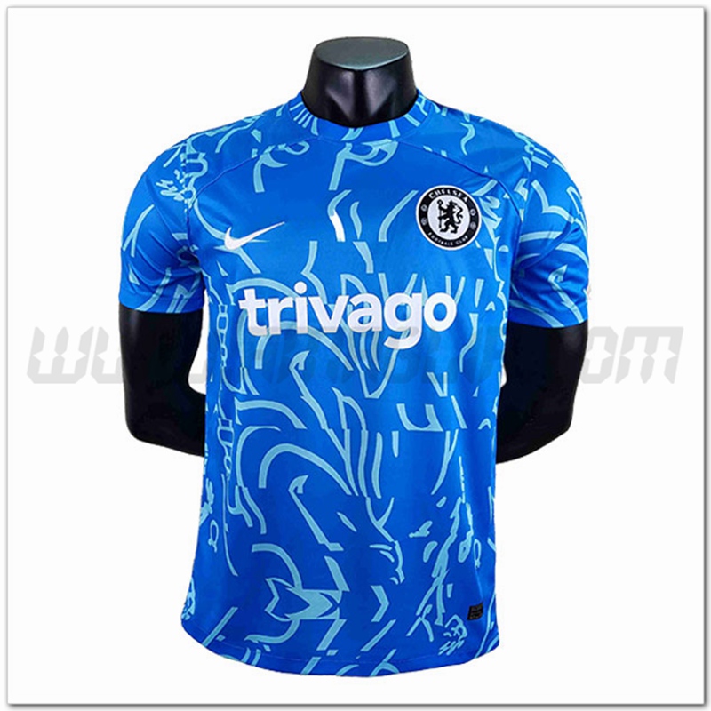 Maglia Allenamento FC Chelsea Blu/Bianco 2022 2023