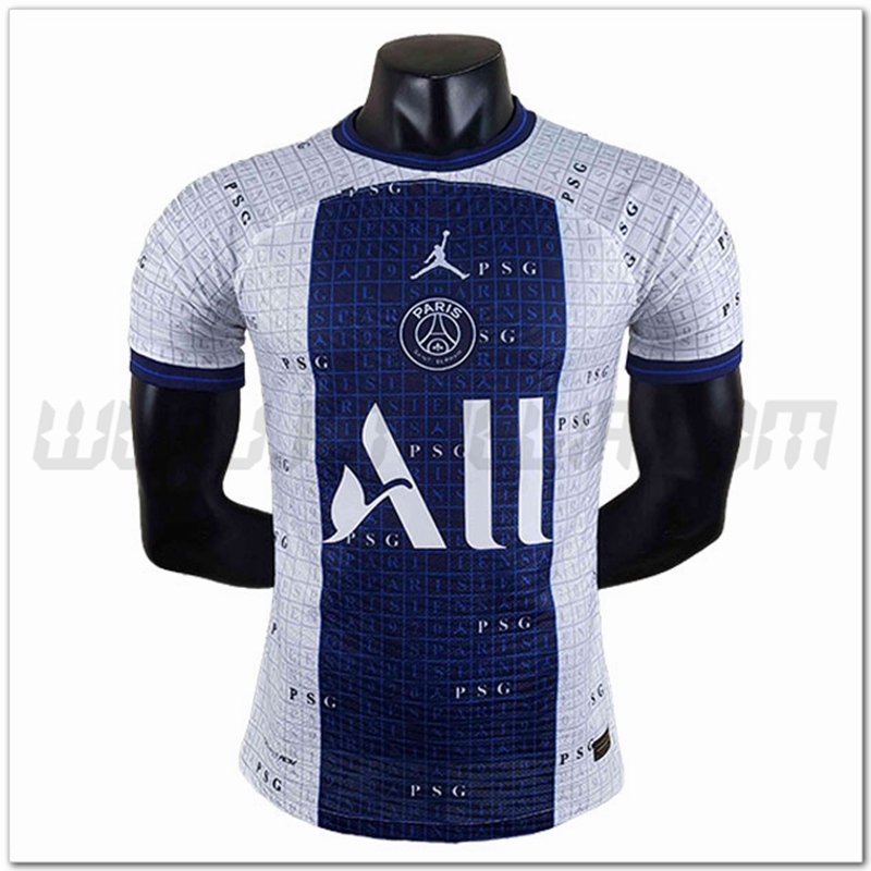 Maglia Allenamento Jordan PSG Edizione giocatore Bianco/Blu 2022 2023