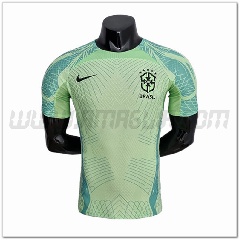 Maglia Allenamento Brasile Versione giocatore Verde 2022 2023