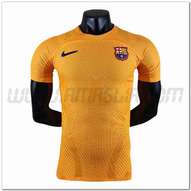 Maglia Allenamento FC Barcellona Giallo 2022 2023