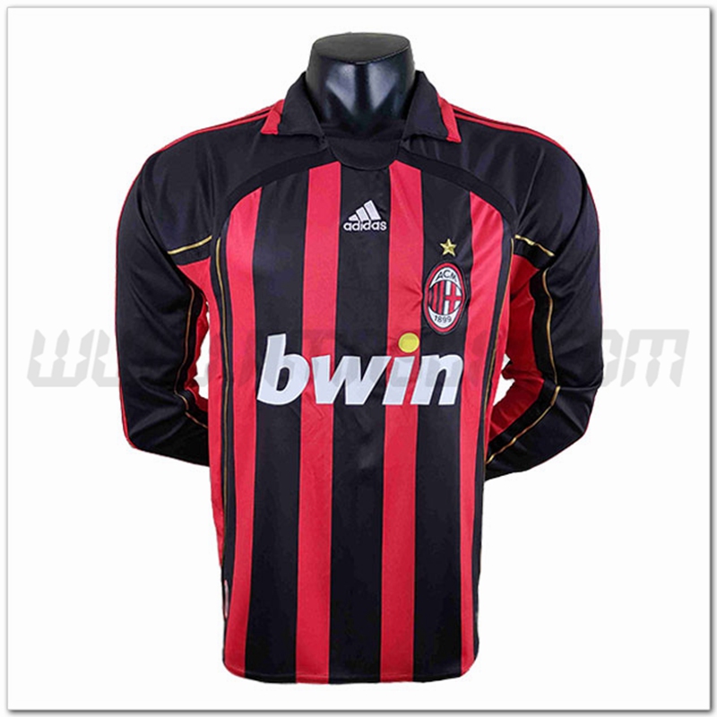 Prima Maglia AC Milan Retro Maniche lunghe 2006