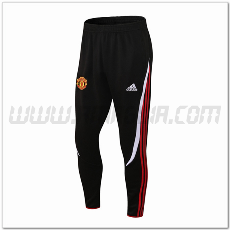 Pantaloni Allenamento Manchester United Nero/Rosso 2022 2023
