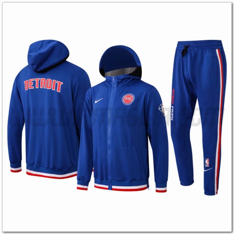 Tuta Allenamento Detroit Pistons Blu 2022