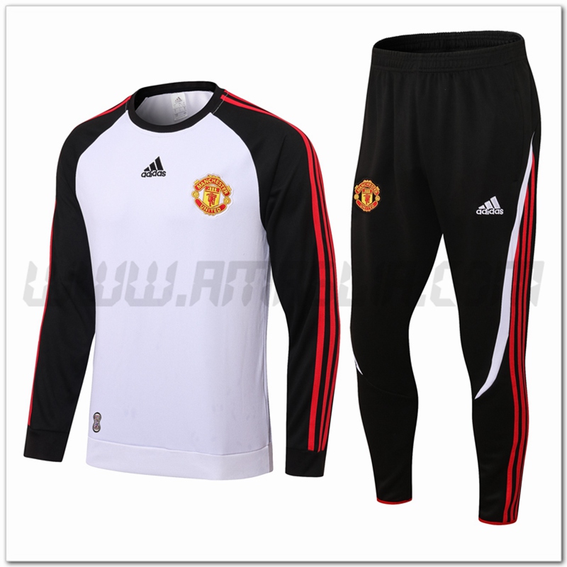 Tuta Allenamento Manchester United Bianco 2022 2023