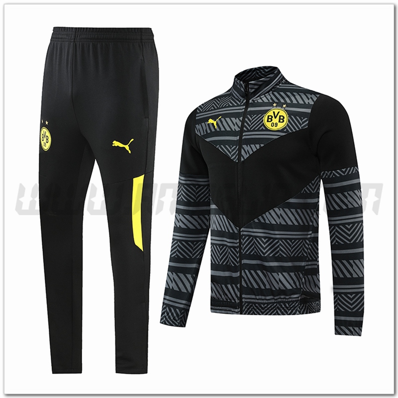 Tuta Allenamento Giacca Dortmund BVB Nero 2022 2023