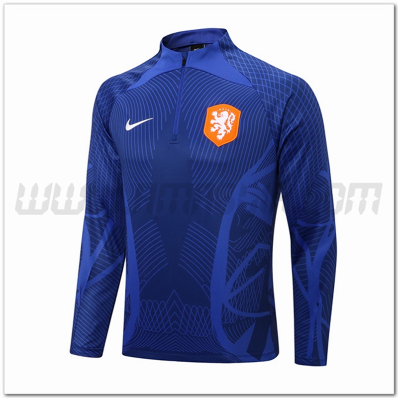 Felpa Allenamento Paesi Bassi Blu 2022 2023